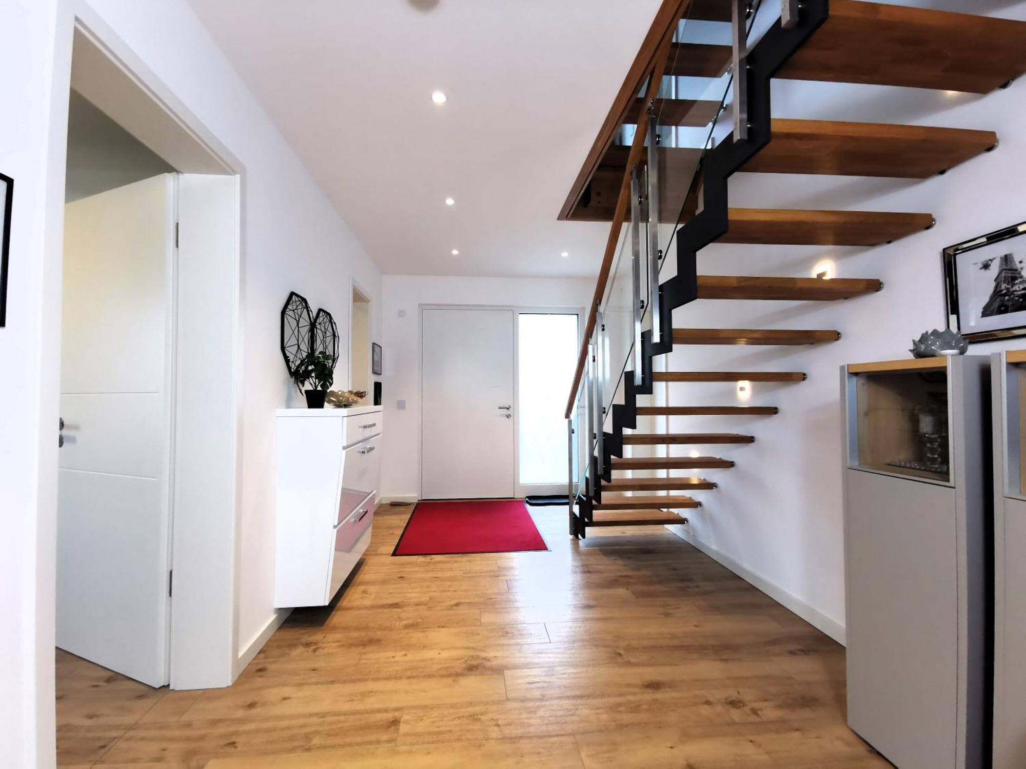 Bohnapartments Luxury Villa Berlin - 210Qm - Wintergarten - Kamin - 4 Kostenlose Parkplaetze - 6 Schlafzimmer - Neubau - Luxusausstattung Birkenwerder Exteriör bild
